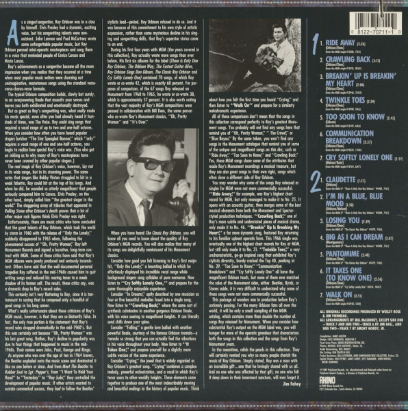 The Classic Roy Orbison 1965-68 (LP)