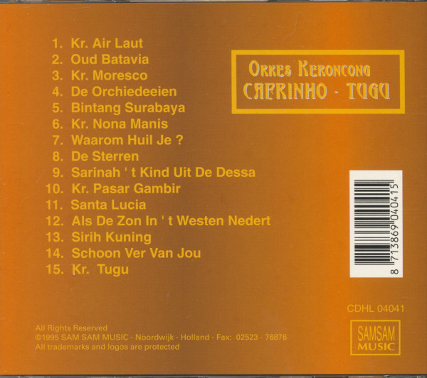 Orkes Keroncong Cafrinho Tugu (CD)