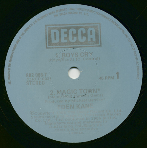 Boys Cry - Australian EP Series (7inch, 45rpm, SC, PS)
