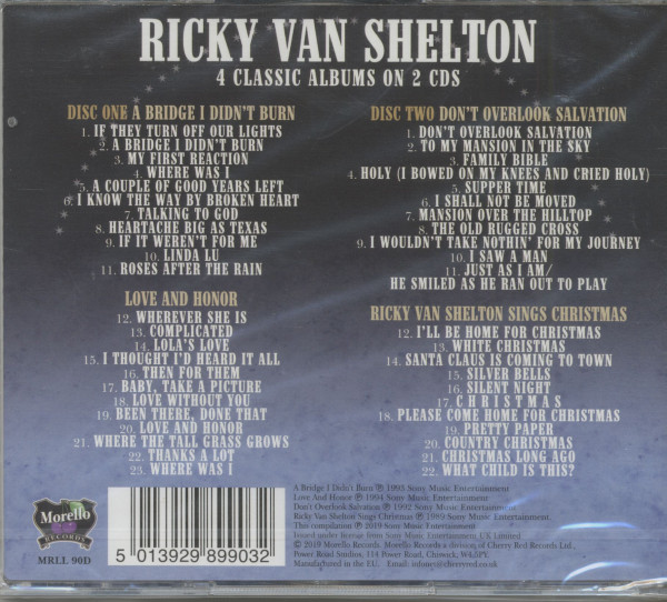 A Bridge I Didn't Burn - Love And Honor - Don't Overlook Salvation - Sings Christmas (2-CD)