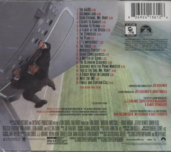 Mission Impossible – Rogue Nation - Music From The Motion Picture (CD)