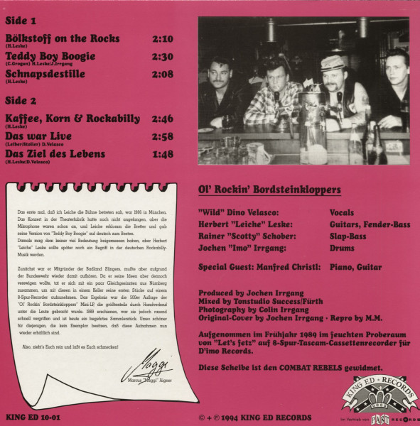 Bölkstoff On The Rocks (LP, 10inch)