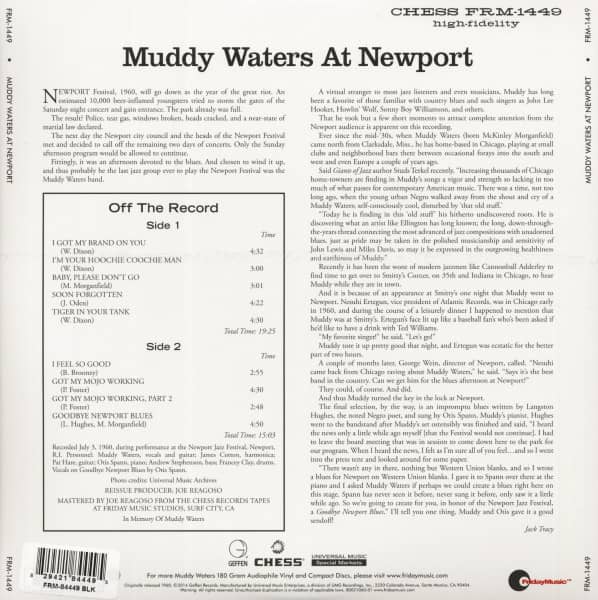Muddy Waters At Newport 1960 (LP, 180g Vinyl, Ltd.)