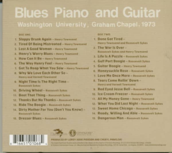 Blues Piano And Guitar (2-CD)