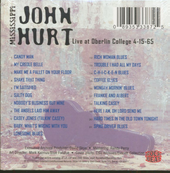 Live At Oberlin College 4-15-1965 (CD)
