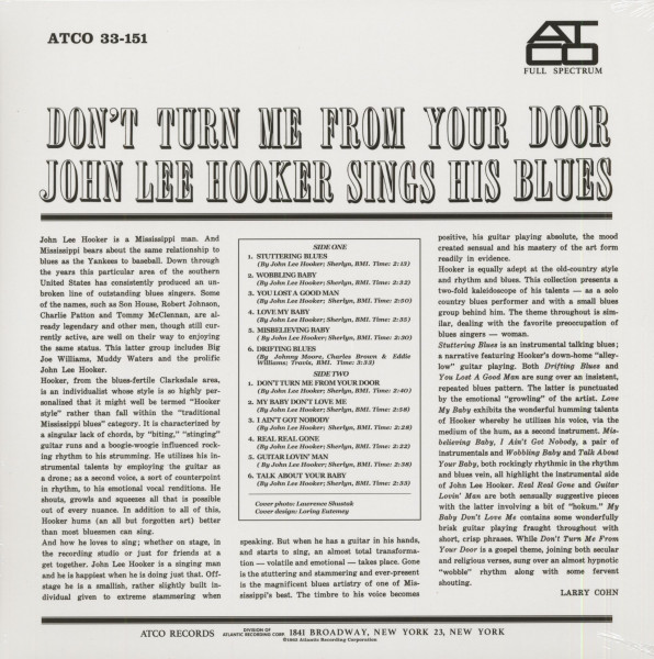 Don't Turn Me From Your Door (LP, 180g Vinyl)