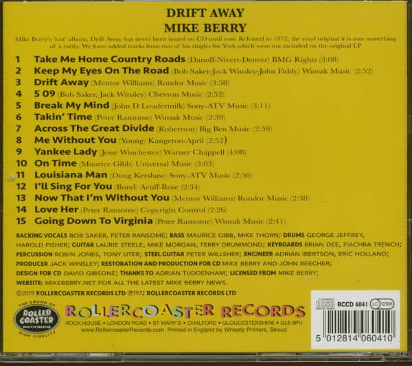 Drift Away (CD)