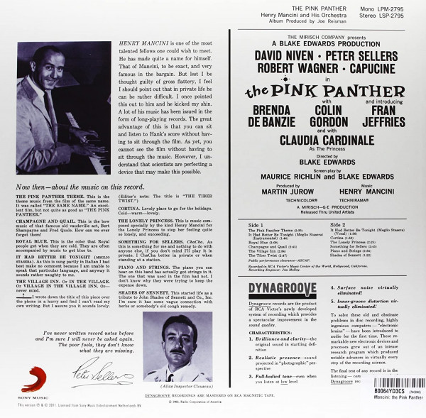 The Pink Panther - Soundtrack (LP 180g Vinyl)
