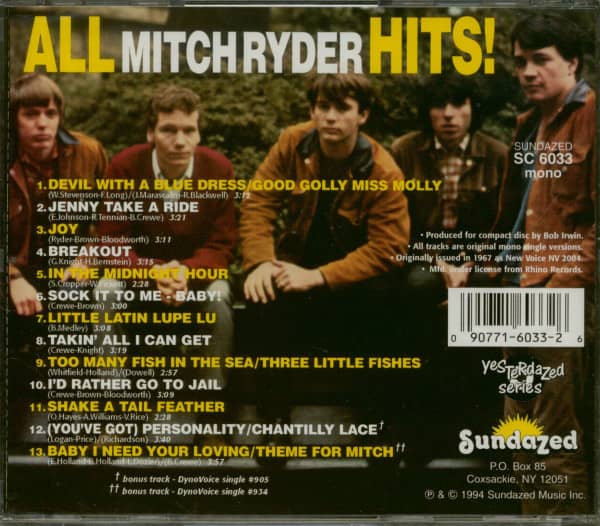 All Mitch Ryder Hits! (CD)