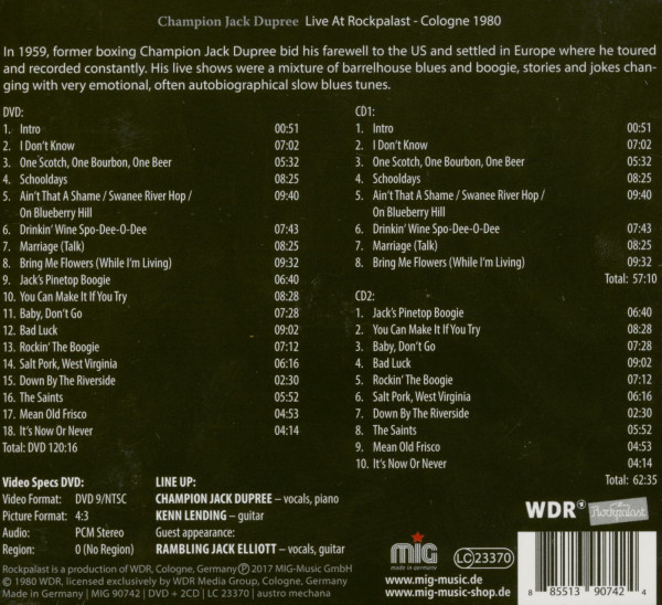 Live At Rockpalast - Cologne 1980 (2-CD & DVD)
