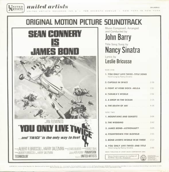 You Only Live Twice - Original Motion Picture Soundtrack (LP)