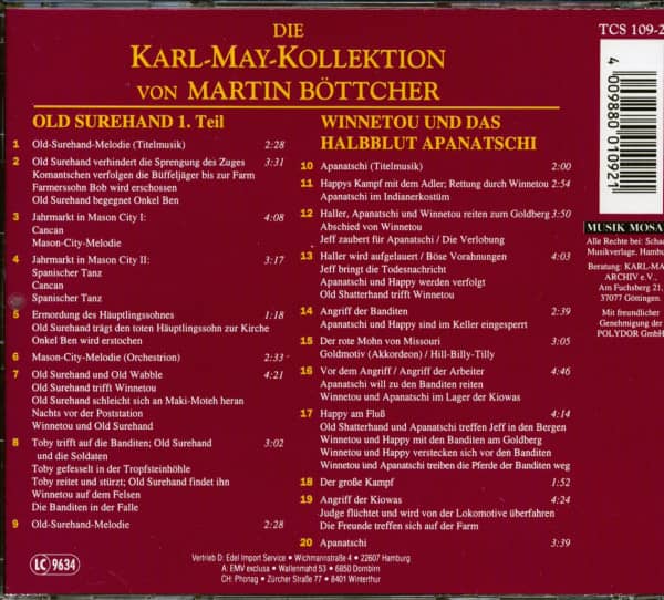 Old Shurehand 1. Teil - Winnetou Und Das Halbblut Apanatschi (CD)