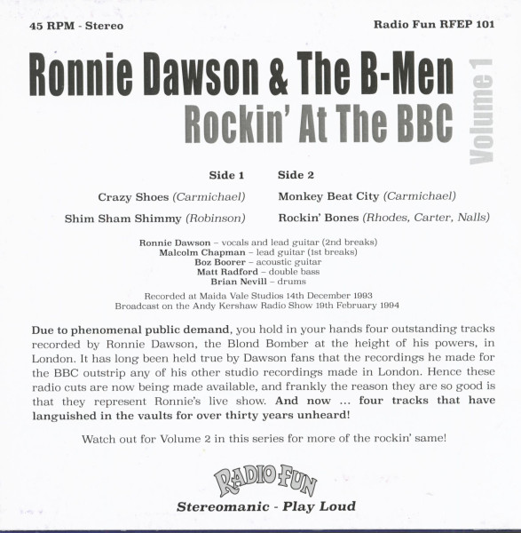 Rockin' At The BBC ... (Again=, Vol.1 (7inch, 45rpm, colored Vinyl)