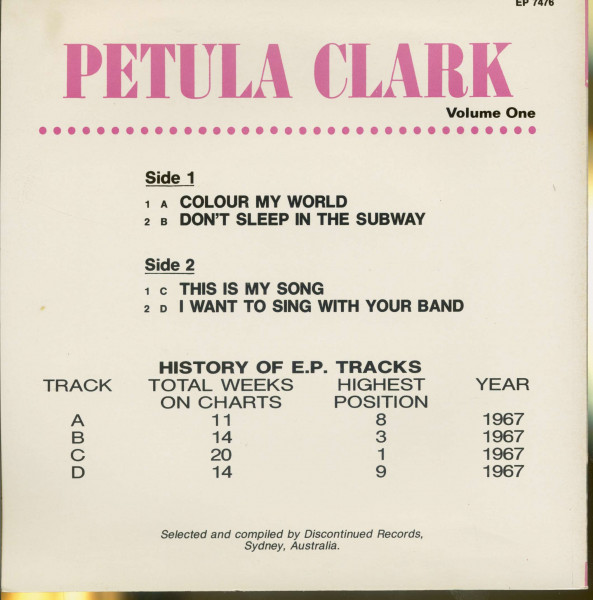 Volume One (7inch, 45rpm, PS, SC, EP)