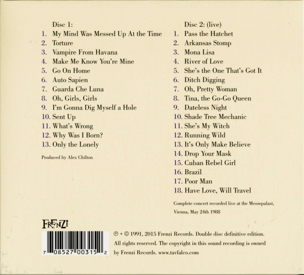 Life Sentence In The Cathouse plus Live In Vienna (2-CD)