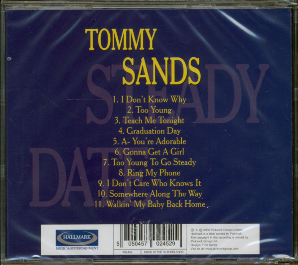 Steady Date With Tommy Sands (CD)