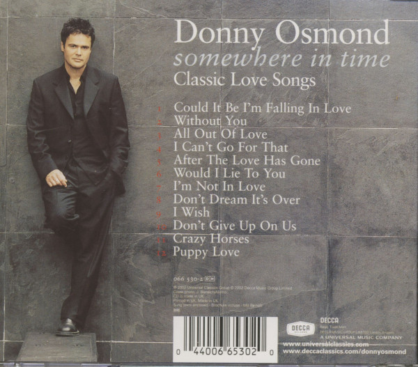 Somewhere In Time - Classic Love Songs (CD)