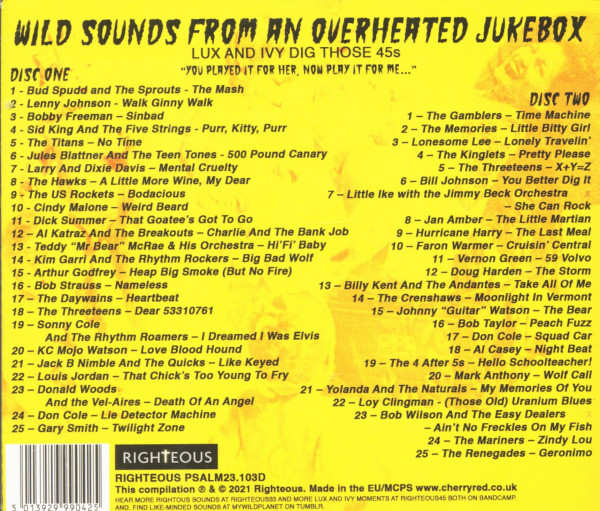 Wild Sound From An Overheated Jukebox - Lux And Ivy Dig Those 45s (CD)
