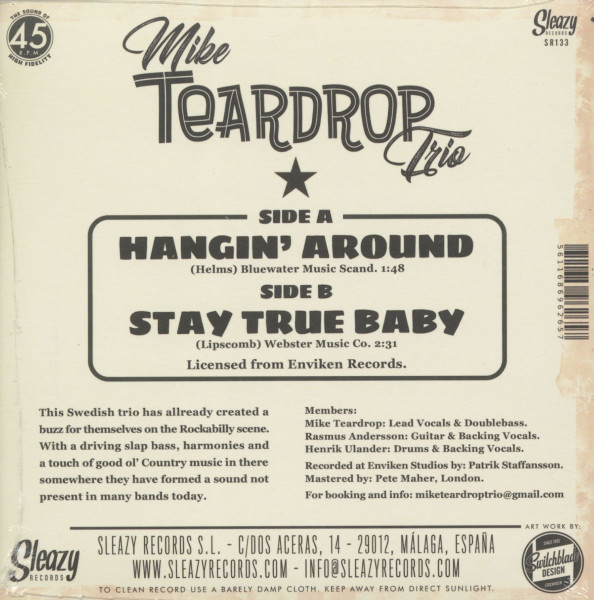 Hangin' Around - Stay True Baby (7inch, 45rpm, PS)
