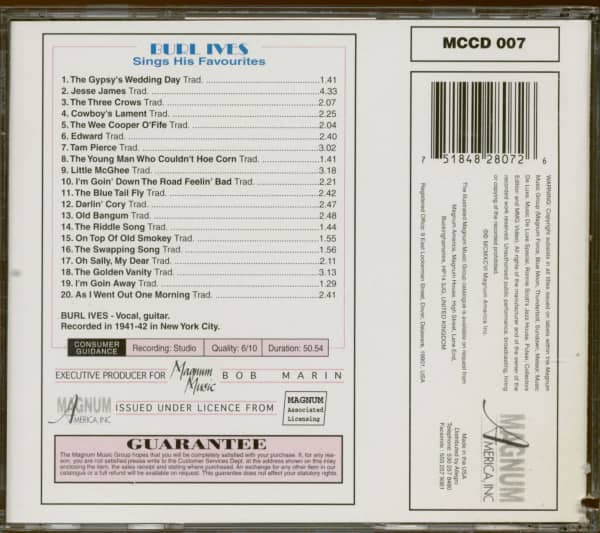 Sings His Favorites (CD)
