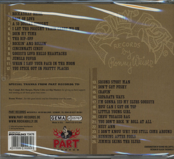 The Rollin' Rock Recordings, Vol.1 (CD)