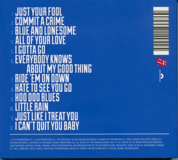 Blue And Lonesome (CD)