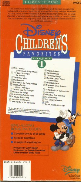 Disney Children's Favorites Vol.1 (CD)