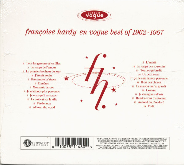 Françoise Hardy En Vogue Best Of 1962-1967 (CD)