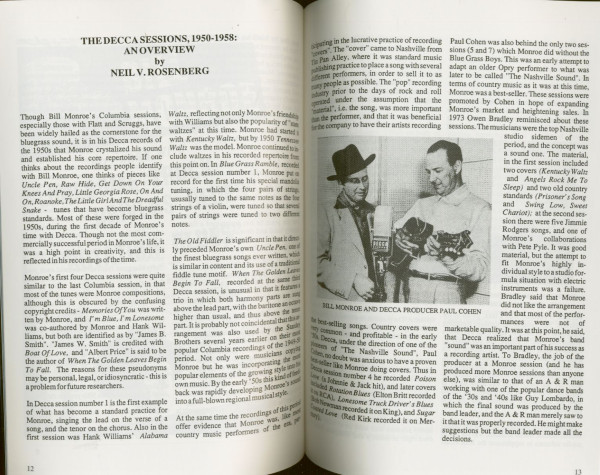 Bluegrass 1950-58 by Charles K. Wolfe & Neil V. Rosenberg