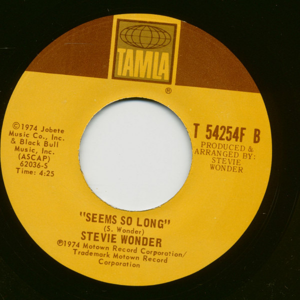 Boogie On Reggae Woman - Seems So Long (7inch, 45rpm)