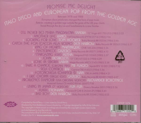 Promise Me Delight (CD)