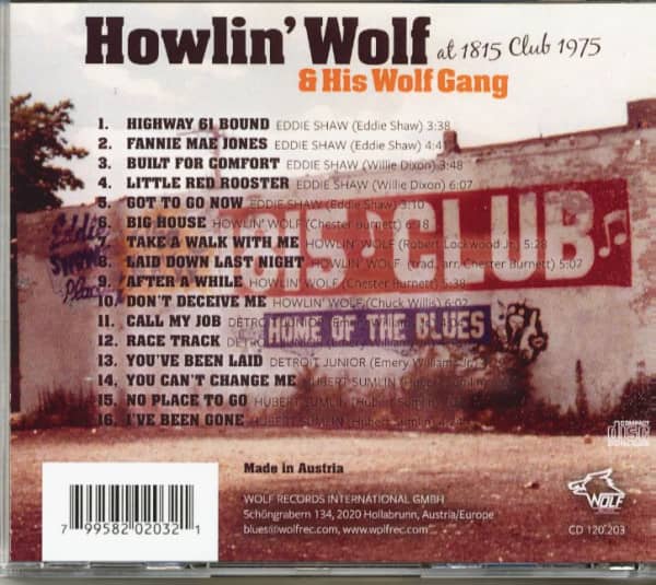 Howlin' Wolf & His Wolf Gang (CD)