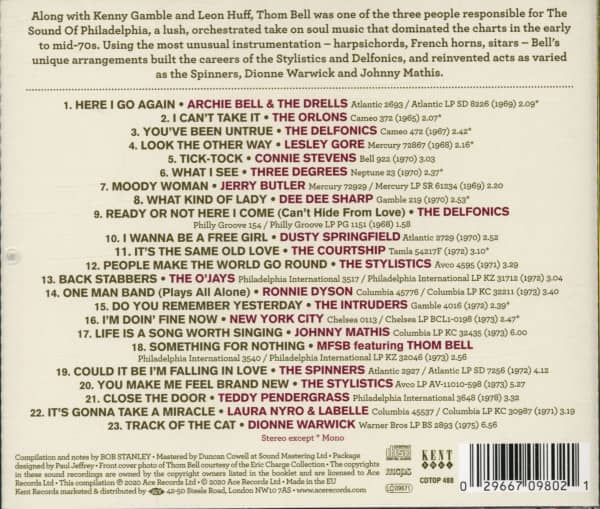 Ready Or Not - Thom Bell - Philly Soul Arrangements & Productions 1965-1678 (CD)