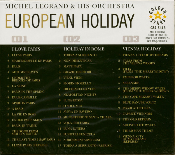European Holiday - Paris, Rome & Vienna (3-CD)
