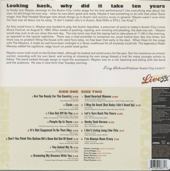 Live From Austin TX '84 (LP, colored Vinyl, Ltd.)