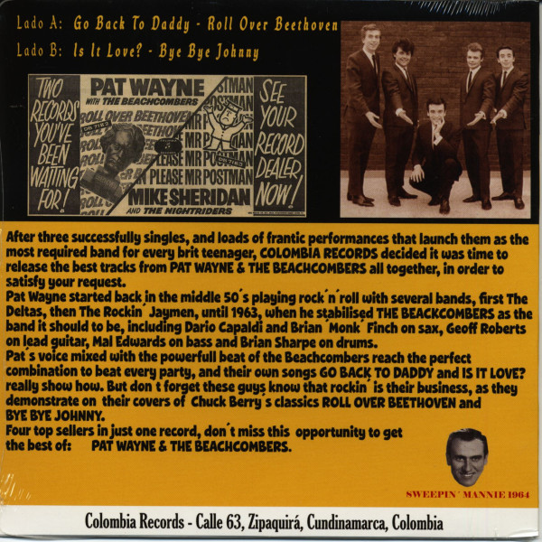 Go Back To Daddy - Roll Over Beethoven - Is It Love - Bye Bye Johnny (7inch, 45rpm, PS)