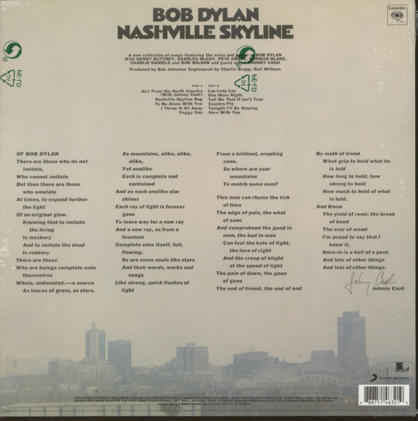 Nashville Skyline (LP, 180g Vinyl)