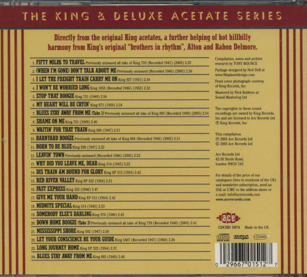 Fifty Miles To Travel - The King & Deluxe Acetate Series (CD)
