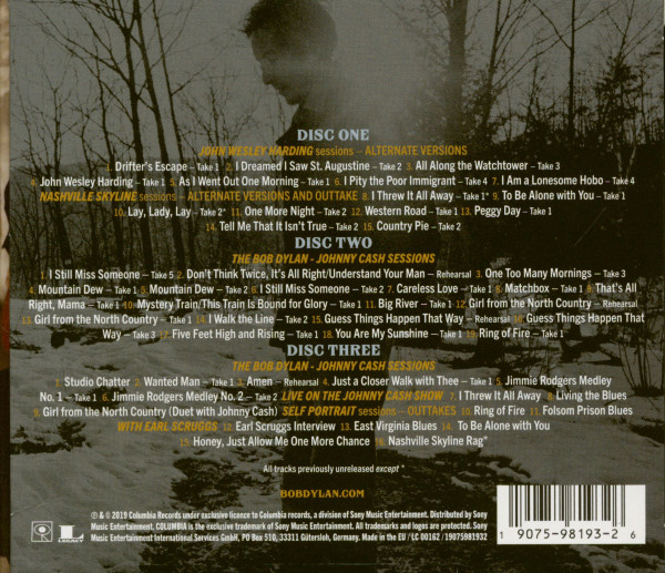 Travelin' Thru - The Bootleg Series Vol.15 1967-1969 Featuring Johnny Cash (3-CD)