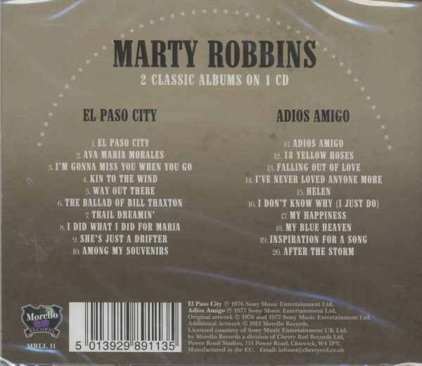 El Paso City - Adios Amigo (CD)