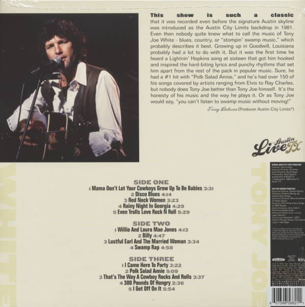 Live From Austin,TX (2-LP, Swamp Vinyl, Ltd.)
