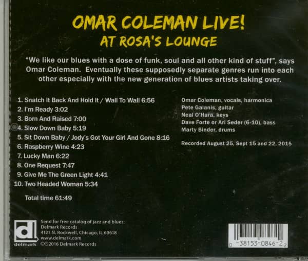 Omar Coleman Live! (CD)