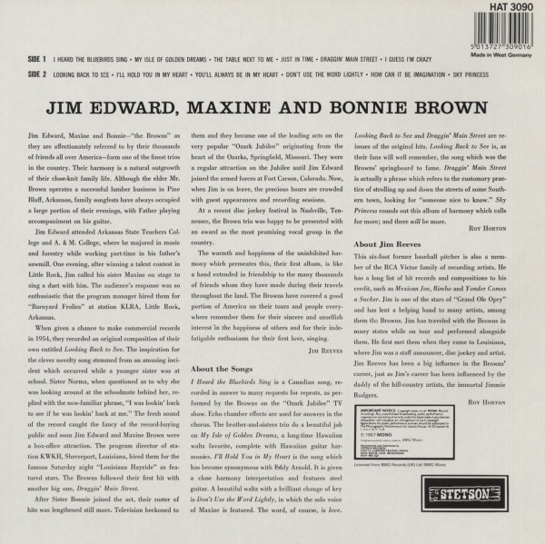 Jim Edward, Maxine And Bonnie Brown (LP)