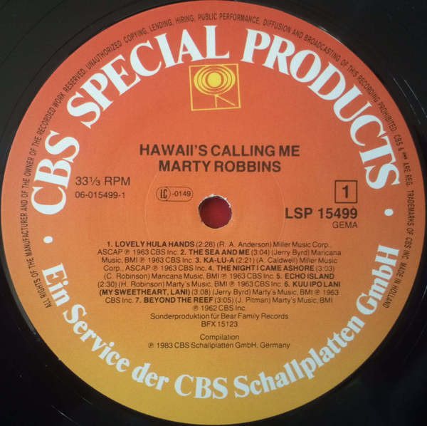 Hawaii's Calling Me (LP)