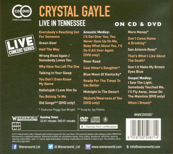 Live In Tennessee (1-CD, 1-DVD)