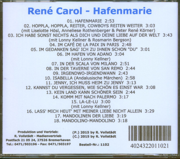 Hafenmarie (CD-R)