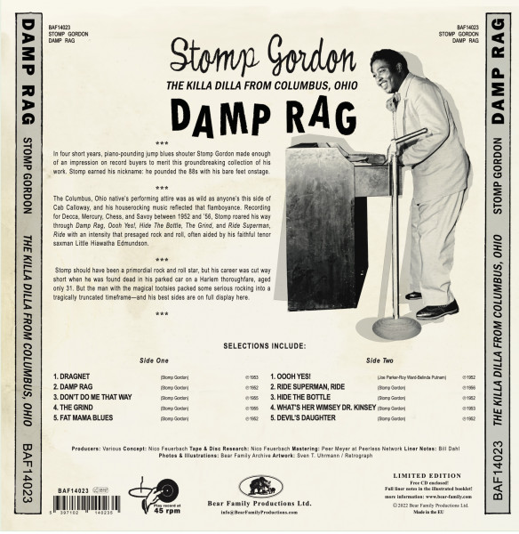 Damp Rag - The Killa Dilla From Columbus, Ohio (LP & CD, 10inch, 45rpm)
