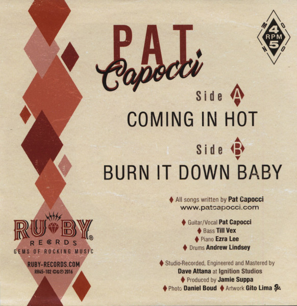 Coming In Hot - Burn It Down Baby (7inch, 45rpm)