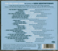 Preview: For The Good Times - The Songs Of Kris Kristofferson (CD) Preview: For The Good Times - The Songs Of Kris Kristofferson (CD)