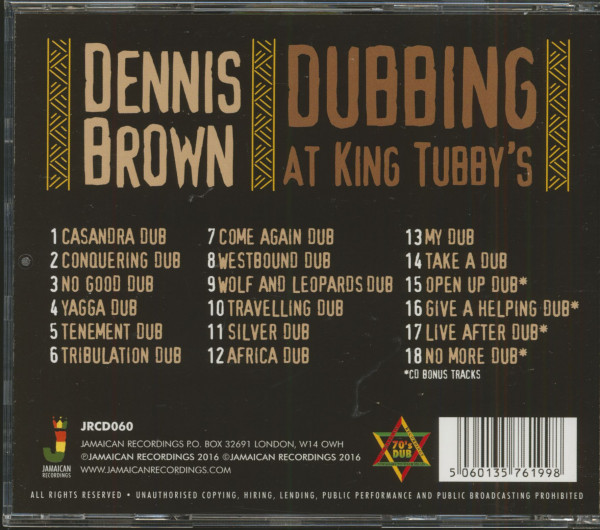 Dubbing At King Tubby's (CD)